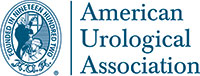The image displays a logo with text reading 'AMERICAN UROLOGICAL ASSOCIATION' and includes a graphic element resembling a shield or crest.